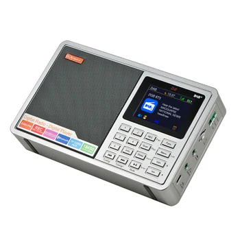Barvni Zaslon Budilka LCD Zaslon, Radio D2 2.4 palčni Digitalni Prenosni Multi Band na Baterijski Pogon Vstavite Kartico Bluetooth, FM DAB