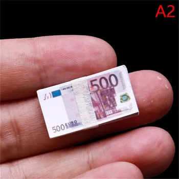 1/12 obsega Ustvarjalno Mini Dolarjev Euro Denar Miniaturni Bankovcev za Otroke, Igrače, Darila Lutke Miniaturni Dodatki