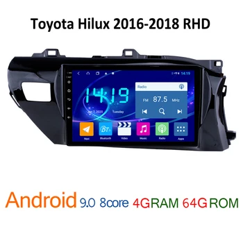 4G+64 G avtoradia za Toyota Hilux 2016 2018 android DVD večpredstavnostna GPS navigator auto stereo igralec coche avdio carplay centralne