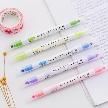 Označevalnik pero marker za šolske otroke darilo pripravi barvo peresa, pisalne debelo ce pero dvojno glavo večfunkcijsko