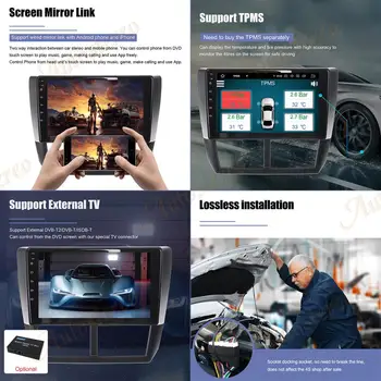 ZWNAV Android 10 avtoradio GPS Multimedia Player Android Auto Za Subaru Gozdar WRX 2008-4G+64 G QLED Navigacija Vodja Enote