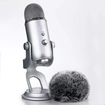 Mikrofon Krznen Vetrobranskega Stekla - Mic Veter Kritje Krzno Filter Kot Pena Kritje Za Modro Yeti, Modra Yeti Pro Usb Kondenzator Mikrofon