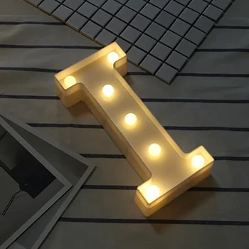 DIY 3D Pismo LED Nočne Luči 26 angleščina 10 Število Abeceda Vzdušje Poročni Predlaga Počitnice Božič Okrašena Lučka