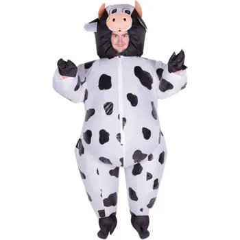 Odraslih Smešno Napihljivi Živali Krave Fancy Oblačenja Noša Obleko, Obleko krava Maskota CostumeHalloween Purim Predporočna 150 cm-200 cm