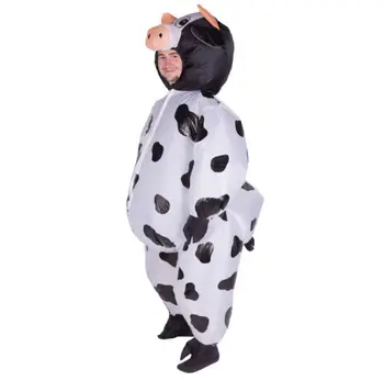 Odraslih Smešno Napihljivi Živali Krave Fancy Oblačenja Noša Obleko, Obleko krava Maskota CostumeHalloween Purim Predporočna 150 cm-200 cm