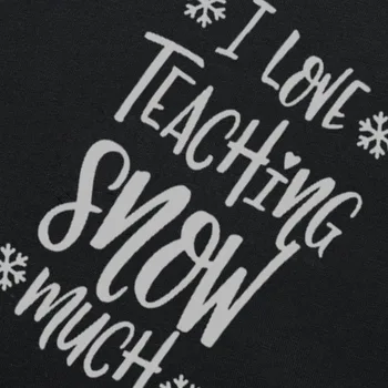 Novo Poletje Sem Ljubezen Poučevanja Sneg Veliko O-Vratu T-Shirt Kratek Rokav Ženske Ženski Smešno Bombaž Vrh Tee Tshirt
