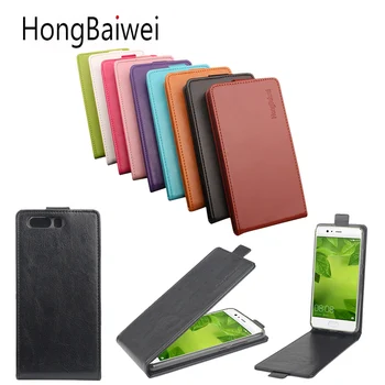 HongBaiwei Primeru Kritje za Huawei P10 PlusCase Luksuznega Usnja Retro Navpično Navzgor in navzdol, da odprete high-end mobilni telefon kubura