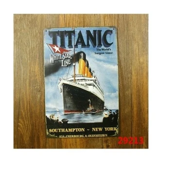 Titanik Svetovi Največji Linijski Kovinski Znak Bar Pub Doma Stenski Dekor Plakat Umetnosti