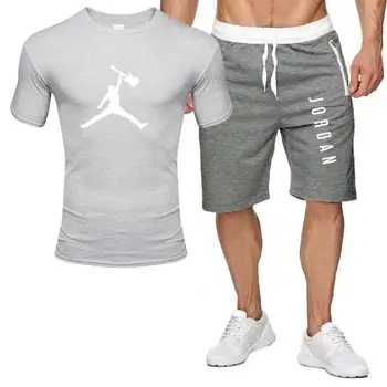 2piece nastavite moške obleke jordan 23 t-majica, kratke hlače za poletje kratek nabor trenirka moški šport bo ustrezala tek sweatsuit košarkarski dres