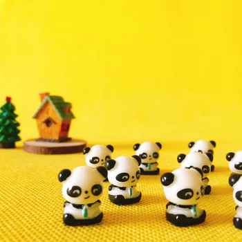 Srčkan panda/miniature živali/lep, ljubek figur/vila vrt gnome/moss terarija dekor/obrti/bonsaj/ DIY dobave