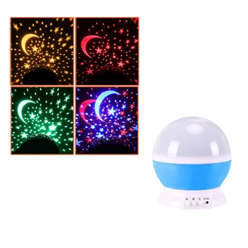 LED Luči Vrtenje Romantično Udobno Sproščeno Razpoloženje Star Noč Lahka Žogo otroška Spalnica Galaxy Projektor