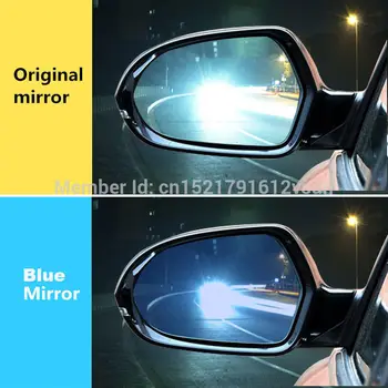 SmRKE 2Pcs Za Honda XRV Rearview Mirror Modra Očala širokokotni Led smerokaze svetlobe Moč Ogrevanja