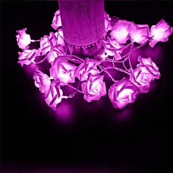 LumiParty 20LED Novost Rose Cvet Pravljice Niz Luči Moda Počitnice Razsvetljavo Poročni Vrt Stranke Valentinovo Dekoracijo
