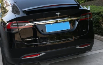 Yimaautotrims Zunanjost Chrome Zadaj Rep Meglenke Foglights Svetilke Kritje Trim 2 Kosa Primerna Za Tesla Model X 2016 2017 2018