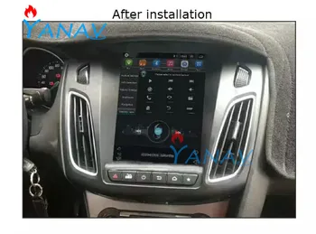 Tesla slog Navpično zaslon Avto, GPS Navigacija Za-Ford Focus 2012-2018 Vodja Enote Večpredstavnostna radio Predvajalnik Avtomobilsko Navigacijo