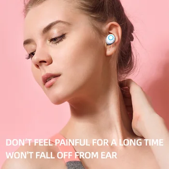 TWS Brezžične Slušalke Stereo Bas 5.0 Bluetooth Slušalke Hrupa Preklic Mini V Uho Šport Čepkov za Prostoročno uporabo Auto Connect