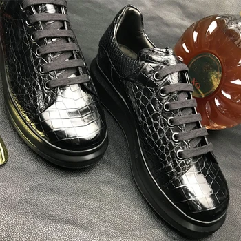 Chue nov prihod krokodil moški športni copati Moški čevlji čipke-up prosti čas, moda, moška obutev