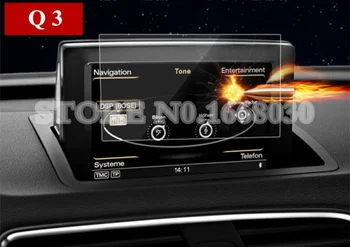 7.0 Palčni Kaljeno Steklo GPS Navigacija Screen Protector Za Audi Q3 V5 2009-Avto dodatki notranjost Avtomobila okras Avto Trim