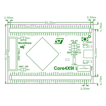 STM32 Jedro Odbor Core429I STM32F429IGT6 STM32F429 ARM Cortex M4 STM32 Razvoj Odbor Komplet s Polno IOs