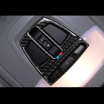 Ogljikovih Vlaken Avto Notranje zadeve Prestavljanje klimatska Naprava CD Plošči Vrata Armrest Za BMW X5 X6 F15 F16 Kritje Trim Nalepke, Dodatki