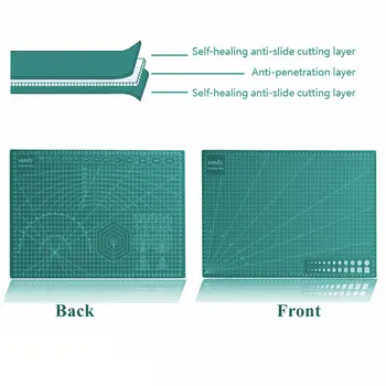 A3 Rezanje Mat Rezanje Folija Rezalna Plošča za Ročno Orodje Za Ročno Obliki Blok Trpežne PVC Materiala