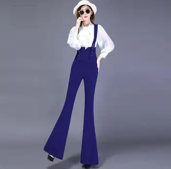 Ženske Obleka 2020 Nov modni Priložnostne Boot Cut hlače, ženska Obleka, Ženske Slim Dolgo Jumpsuit r846