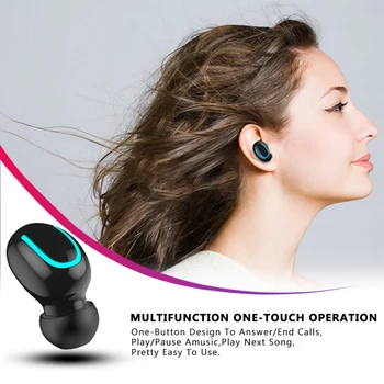 Bluetooth Slušalke TWS Brezžični Blutooth 5.0 Slušalke za Prostoročno uporabo Slušalke Športne Čepkov Gaming Slušalke Telefon PK HBQ