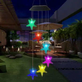 Solarno Polnjenje Pisane Zvončki 6 LED slamnik Lučka Kroglice Super Za Osvetlitev In Embellishing Otroci Soba In Vrt
