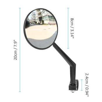 Trajno Zadaj-oglejte si Varnostne HD Ogledalo 360-Stopinjski Konveksna Izposoja Ogledalo za Xiaomi M365 Električni Skuter Pribor za Kolesa Ogledalo
