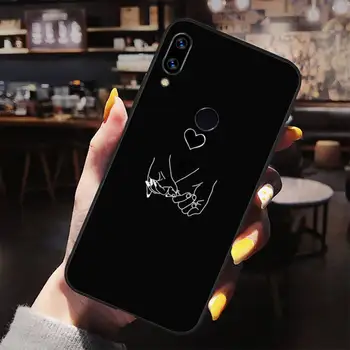 Enostavne Linije Srce Ljubezni, estetika Primeru Telefon Za Xiaomi Redmi opomba 4 4X 8T 9 9 10 K20 K30 cc9 9t max pro lite