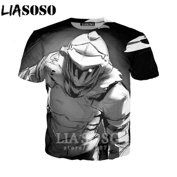 LIASOSO 3D Tiskanja Poletje Nove Moške Anime Škrat Slayer Kratek Rokav T Shirt Športna Majica Hip Hop Puloverju Ulične