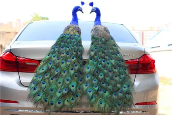 Velika 120cm pisano perje pav umetno ptico model pene&perje ptic obrti,domači vrt poročna dekoracija a2677