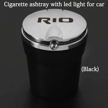 Za kia rio 3 4 5 k3 k5Led Luči Avtomobila Pepelnik S pokrovom Ustvarjalno Osebnost Zajema Multi-funkcijo Avto Notranjost avtomobila dodatki