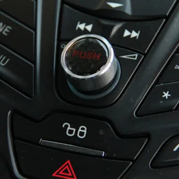 Visoke kakovosti! Za Ford Focus mk3 Fiesta Ecosport Osredotočiti 3 auto dodatki Kuga aluminij zlitine zvok gumb