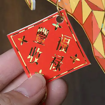 2021 Novo Leto Kitajski Slog Risanka CardboardPendants Xmas Tree Okraski Spring Festival, Božični Okraski za Dom