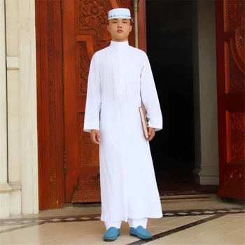 Muslimanskih Moških Islamska Oblačila Savdska Arabija Jubba Thob Arabski Dubaj Potovanja Islam Tradicionalna Oblačila Moški Maxi Dolge Plašče Oblačila