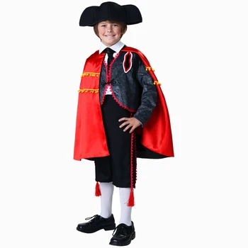 Očarljivo Matador Kostum Otrok Halloween Kostumi Za Otroke Karneval Uspešnosti Stranka Bojevnik Obleko Obleko Gor