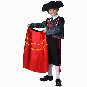 Očarljivo Matador Kostum Otrok Halloween Kostumi Za Otroke Karneval Uspešnosti Stranka Bojevnik Obleko Obleko Gor