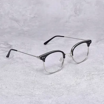 Koreja Oblikovalec blagovne Znamke Nežen ALIO Recept Očala Okvir Ženske Moški Okrogle Kovinske Acetatni Okvir Kratkovidnost Anti Modra Očala