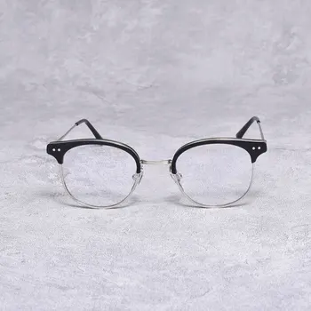Koreja Oblikovalec blagovne Znamke Nežen ALIO Recept Očala Okvir Ženske Moški Okrogle Kovinske Acetatni Okvir Kratkovidnost Anti Modra Očala