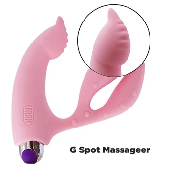 Faakg321Double G-spot Vibrator Za Žensko Silikona za ponovno Polnjenje Sex Igrača Rakovice Clam Masturbacija Klitoris Stimulat Vstavite Analni Čep