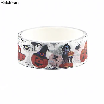A2470 Patchfan Halloween Temo DIY Punk Scrapbooking Lepilom Washi Tape Dekorativne Nalepke DIY Pisalne Potrebščine