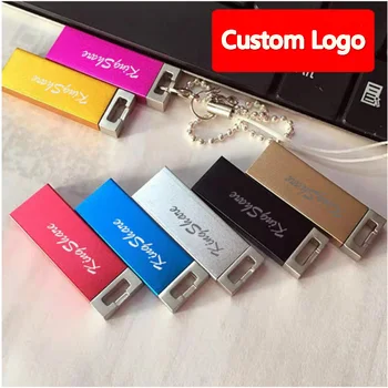 Custom kovinski usb flash mini pendrive USB 2.0 flash disk 32gb 64gb 16gb pen drive fotografija darila, U disk nad 10pcs brezplačno logotip