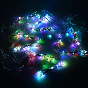 3* 3m LED Pravljice Luči Garland Daljinski upravljalnik Zavese Niz Luči Doma Dekor Spalnica Okno Božično zabavo Počitnice Razsvetljavo