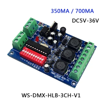 3CH 4CH DMX512 dekoder Konstantnim tokom 350ma/700ma RGB RGBW led Regulator Za led poplav svetlobe LED Stenska podložka lučka