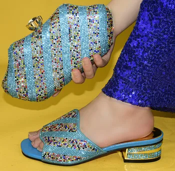 Doershow vroče prodajo italijanske Čevlje Z Ujemanje Vrečke Afriške Ženske torbice in Čevlje Set Za Prom Stranka Poletne Sandale!SGR1-14