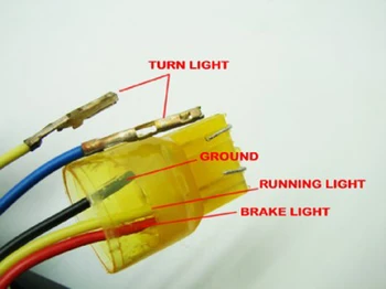 Wotefusi motorno kolo, ABS Vbrizgavanje LED Rep Opozorilne Luči Za Honda CBR600 F4i 2004-2006