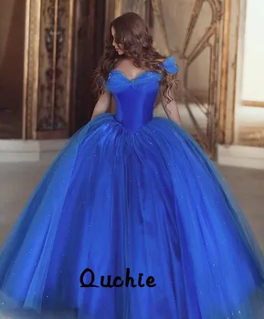 Sneguljčica Royal Blue Butterfly Quinceanera Obleke Žogo Obleke Čipke Sweet 16 Obleke Vestidos De 15 Let