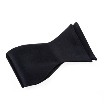 MYTL-Smoking kravato saten lok kravato za moške - črna