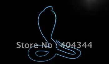 LK328 - COBRA Kača Narave Zaslon Dekor LED Neon Luči Prijavite doma dekor obrti